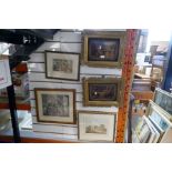 A quantity of pictures including a pair of chrystoleums, Victorian oils and others