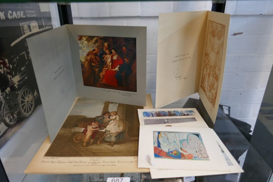 Of Royal interest; two 1960's Christmas cards signed Prince Philip and other cards - Image 2 of 2