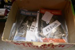 Box of vintage 'Theatre' world magazines