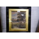 J Laurence Hart two watercolours both signed, the largest 42 x 32cms