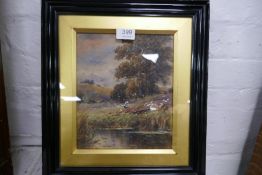 J Laurence Hart two watercolours both signed, the largest 42 x 32cms