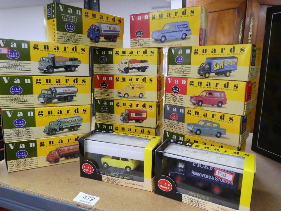 Lledo Vanguards, 16 mint boxed diecast mostly commercial vehicles