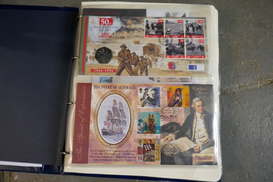 A Russell Flint print, an album of Royal Mail/Royal Mint Philatelic Numismatic covers and a set of 8 - Image 2 of 4