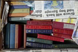 Three trays of assorted books, mainly novels