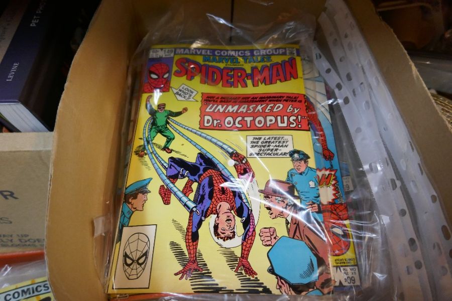 A box of vintage Marvel comics including Spiderman, Daredevil etc - Image 5 of 15