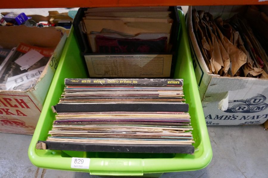 Three crates of classical Vinyl LPs