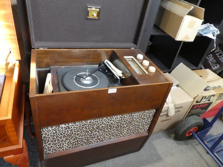 Dynatron wood cased music centre, with Garrard record deck, one similar Dynatron with built in speak - Image 4 of 5