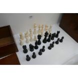 An early 20th century, chess set