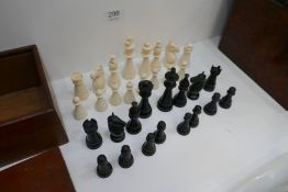 An early 20th century, chess set