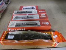 Three Wills "Finecast" train locomotive kits, a Hornby OO Gauge model of Lady Patricia and one other