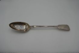 A very large, heavy silver Georgian serving spoon hallmarked London 1836. Mary Chawner, 4.18ozt appr