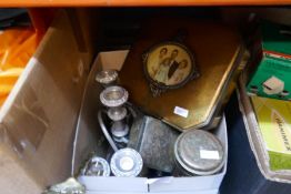 A selection of sundry metalware etc, including brass, tin, etc