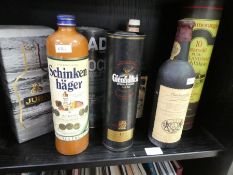 Four bottles of scotch whisky & sundry