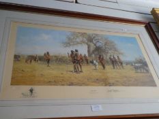 David Shepherd, a pencil signed limited edition print titled "The Masai" 458/850, 65.5 x 38c,