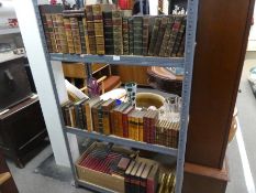 A quantity of antiquarian books and others, mainly leather bound