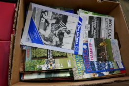 A quantity of vintage Football programs from the late 1960s onwards, including Southampton, Leiceste