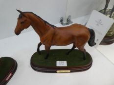 A Royal Doulton figure of Red Rum and one other of Mr Frisk