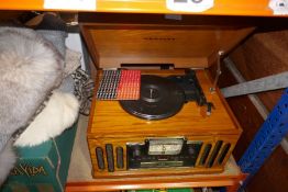A Crosley vintage style radio and CD player