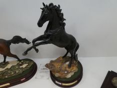 A Beswick horse figure of Cancara "The Black horse" by Royal Doulton