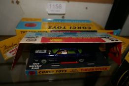 Corgi Oldsmobile "Man From Uncle" die-cast car, in reproduction box