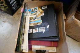 Four boxes of World stamps