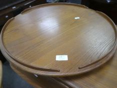 Ercol, an elm circular Lazy Susan, 53cm