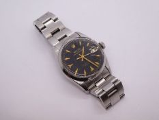 A Gents Rolex Oyster Perpetual with stainless steel case and bracelet. Original certificate dating f