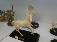 A Royal Doulton figure of Rearing Horse, titled "Spirit of the Wild", and one other "Spirit of the W