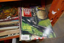 A large quantity of comics mainly 2000 AD examples