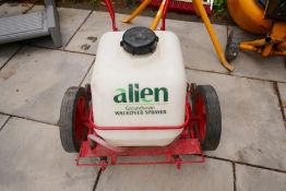 An Allen Groundsman Walkover garden sprayer
