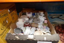 A selection of mostly ceramic boxes with lids, etc