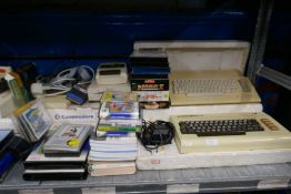 A quantity of vintage computers, computer games and similar to include Commodore equipment and softw