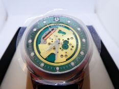 Bulova Accutron II watch, appears to be unworn, complete with stickers etc