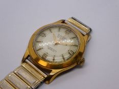 Vintage gold plated gents 'Curtiss' Automatic 25 Jewel wristwatch