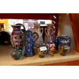 A selection of Oriental ware, ginger jars, etc and a selection of cloisonne