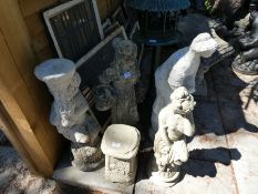 Various garden figures and sundry