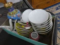 A quantity of Chinese tea cups, saucers and similar