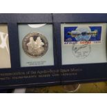 A small quantity of proof coins and others to include a limited edition silver coin for the Apollo -