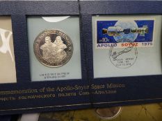 A small quantity of proof coins and others to include a limited edition silver coin for the Apollo -