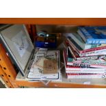 A large selection of mixed ephemera, books, football related items, china and pictures