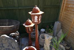 Large twisted garden lamp post