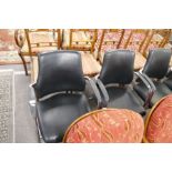 A set of five Axia open armchairs by BMA Ergonomics