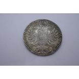 Maria Theresa Thaler, 1780, silver coin, approx 28g