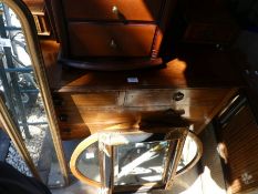 An Edwardian mahogany dressing chest, 2 mirrors and sundry