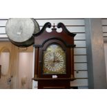 A reproduction long case clock, made by 'ECS Germany'