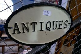 Large antique sign
