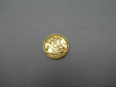 22Ct yellow gold half Sovereign, dated 2006, Elizabeth II and George and The Dragon