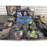 Star Wars, various to include Jenner figures boxed watch, Jigsaw puzzles and a Vivid Imaginations Th