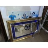 Chelsea Football Club, a stool, mirror and print