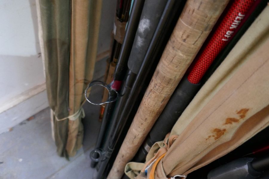 A quantity of fishing rods, some sea, including a Shakespear 3.6m rod - Image 4 of 4